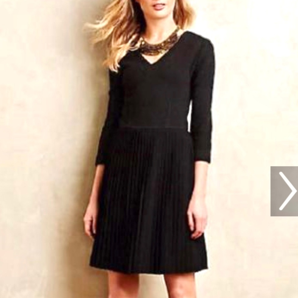 Anthropologie Ganni Black Dress